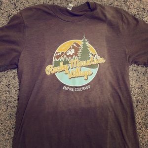 Brown Rocky Moutain Colorado shirt